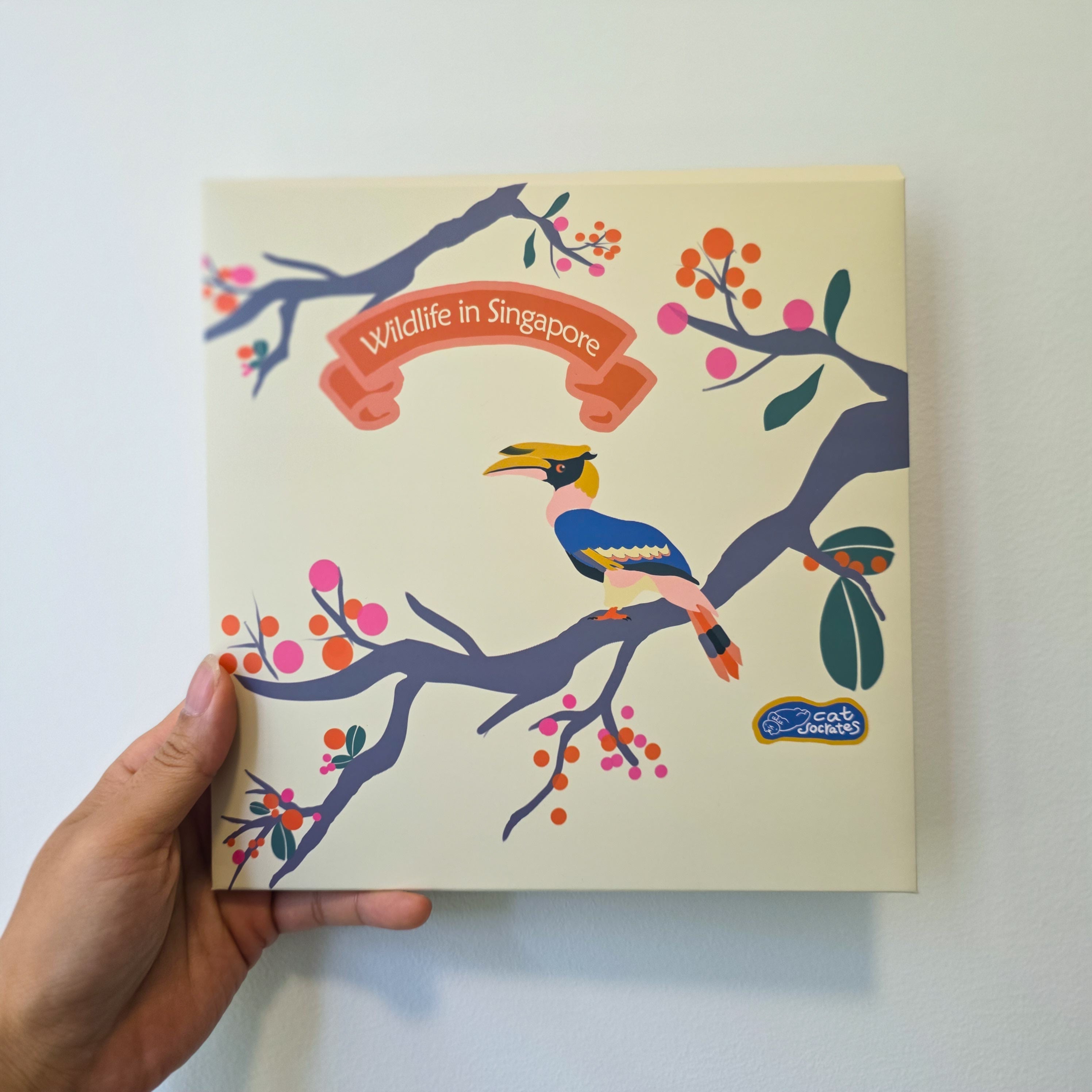 Wildlife in Singapore Scarf - pink