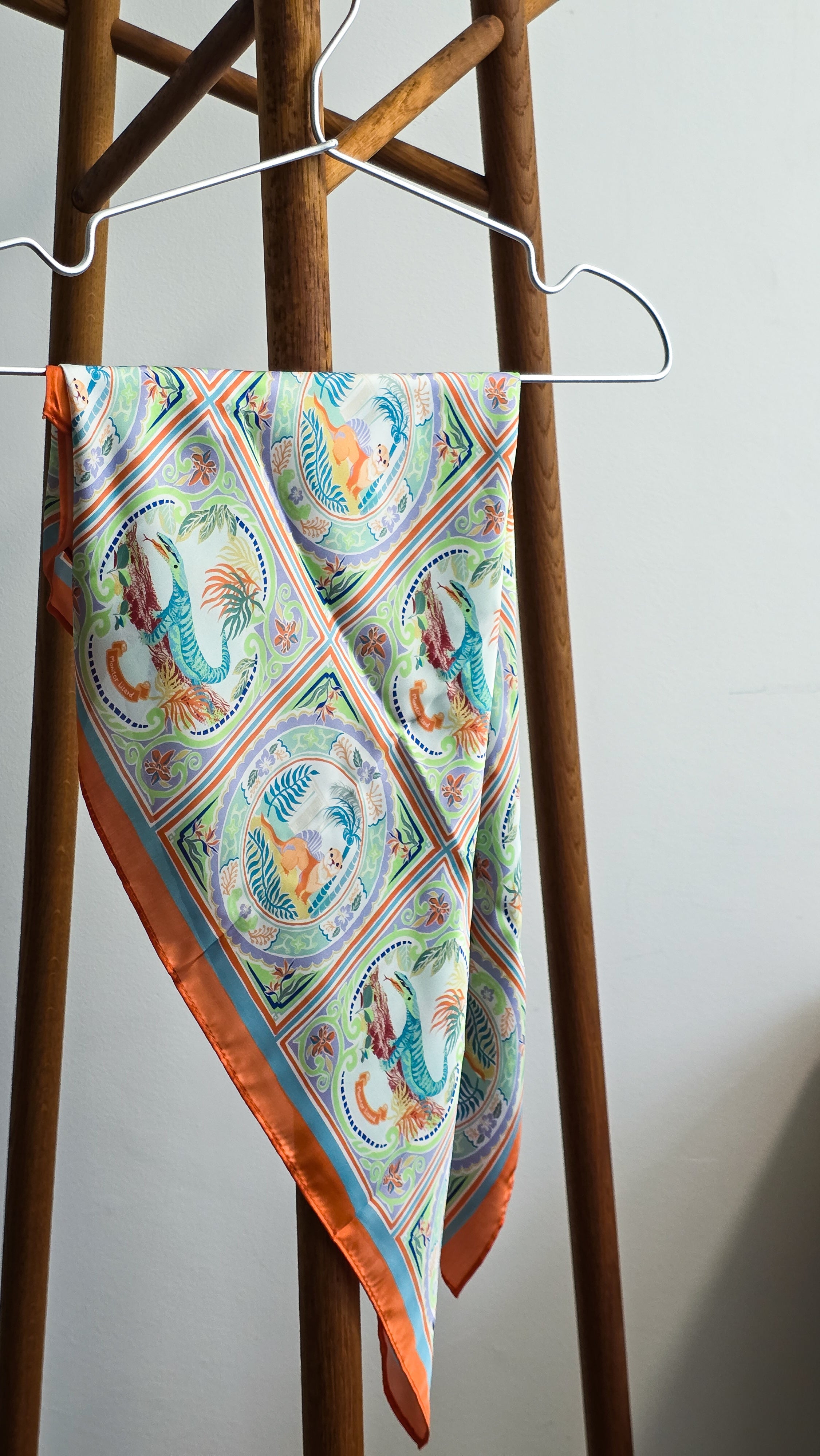 Wildlife in Singapore Scarf - orange